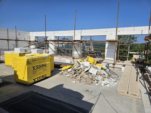 Stavba obvodových zdí